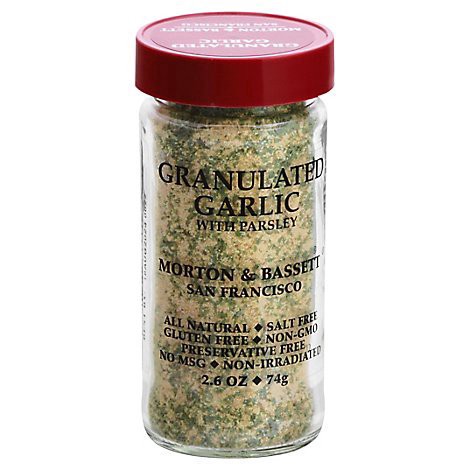slide 1 of 1, Morton & Bassett Garlic With Parsley Granulated - 2.6 Oz, 2.6 oz