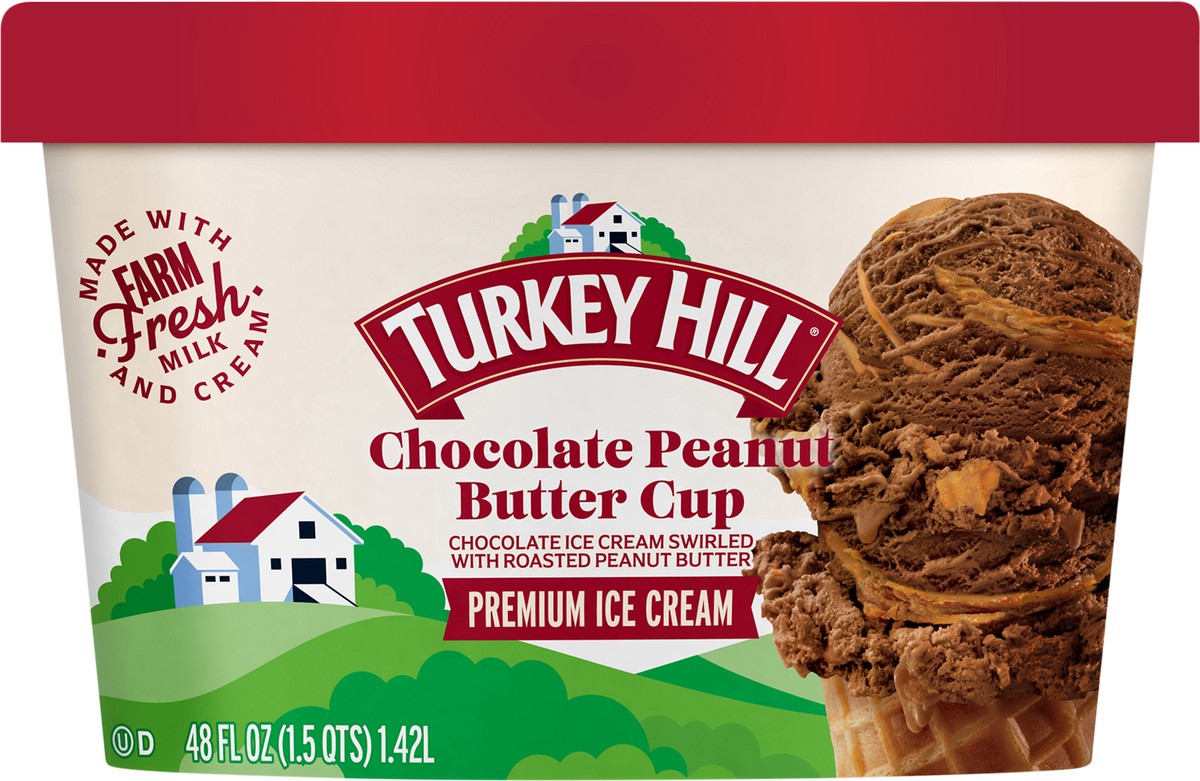 slide 2 of 2, Turkey Hill Chocolate PB Cup, 48 fl oz