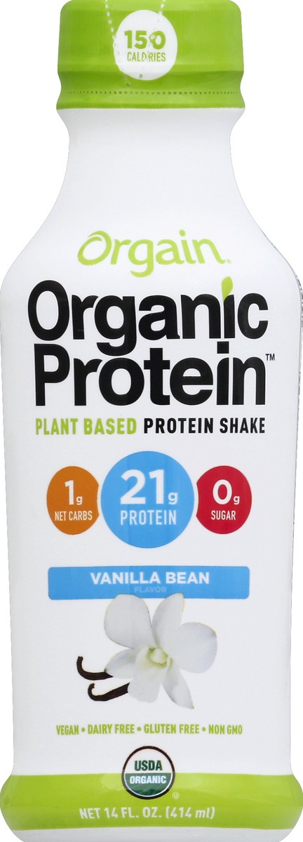 slide 4 of 4, Orgain Protein Shake Vanilla Bean Flavor, 1 ct