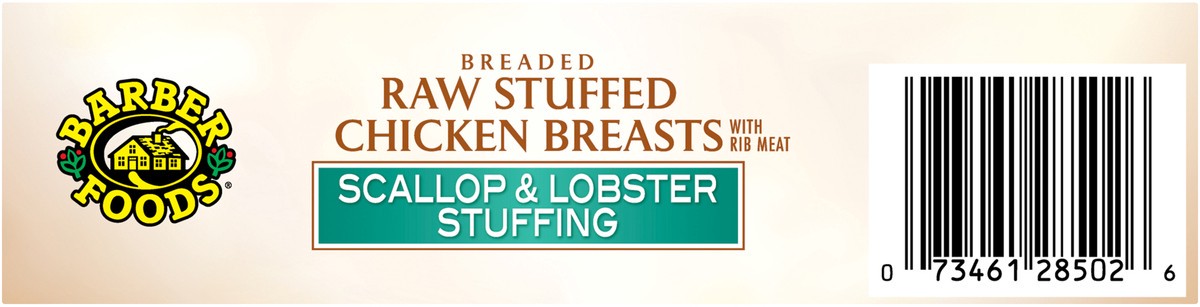 slide 8 of 8, Barber Foods Stuffed Chicken Breasts Scallop Lobster, 2 Count, 283.50 g