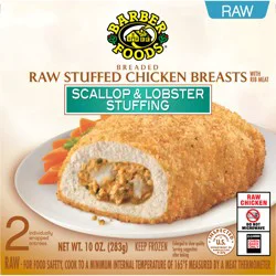 Barber Foods Stuffed Chicken Breasts Scallop Lobster, 2 Count