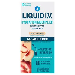 Liquid I.V. 10ct Sugar Free White Peach Carton (IP)
