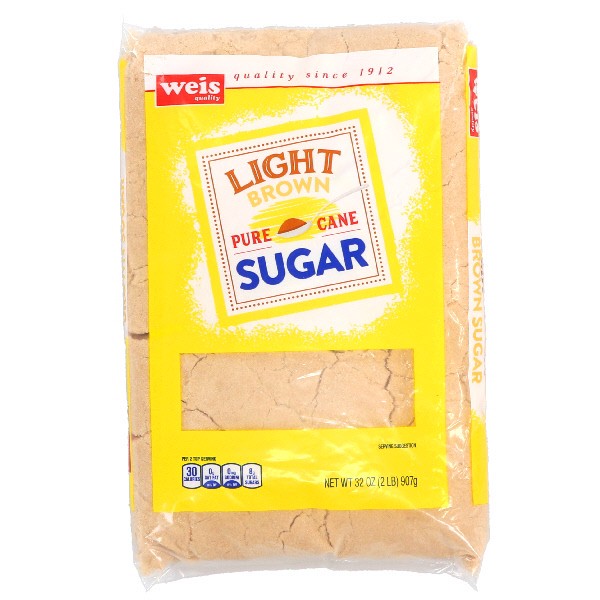 slide 1 of 6, Weis Quality Light Brown Sugar, 2 lb