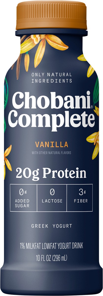 slide 7 of 8, Chobani Complete Greek YogurtDrink,Vanilla, 10 oz