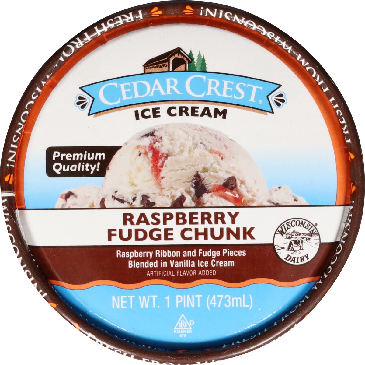 slide 13 of 14, Cedar's Cedar Crest Raspberry Fudge Chunk, 16 oz