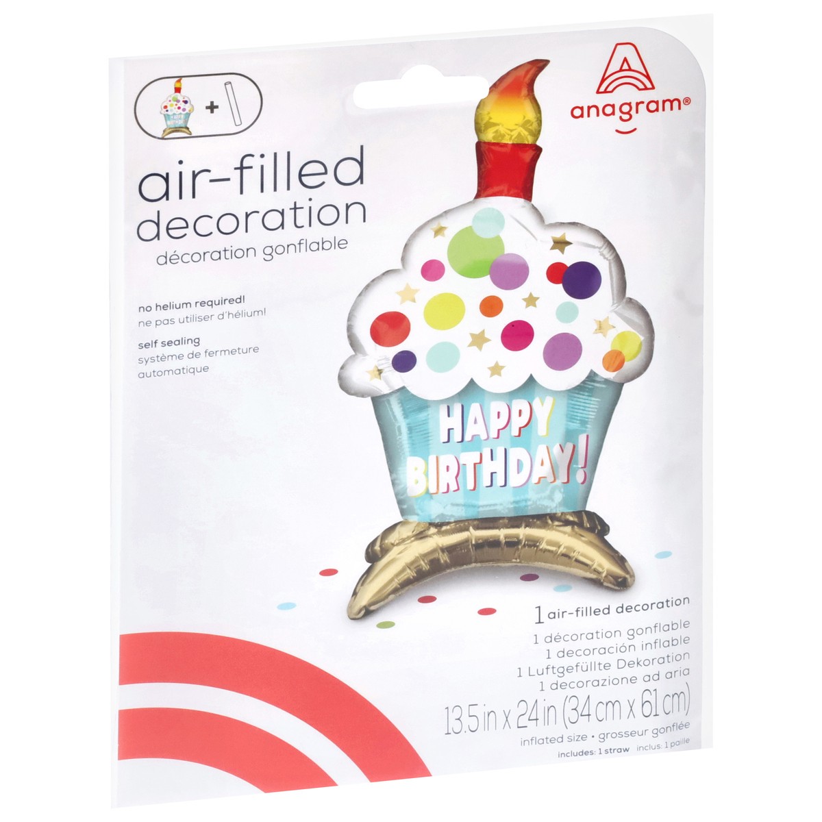 slide 3 of 4, Anagram Birthday Air-Filled Decoration 1 Each, 1 ct
