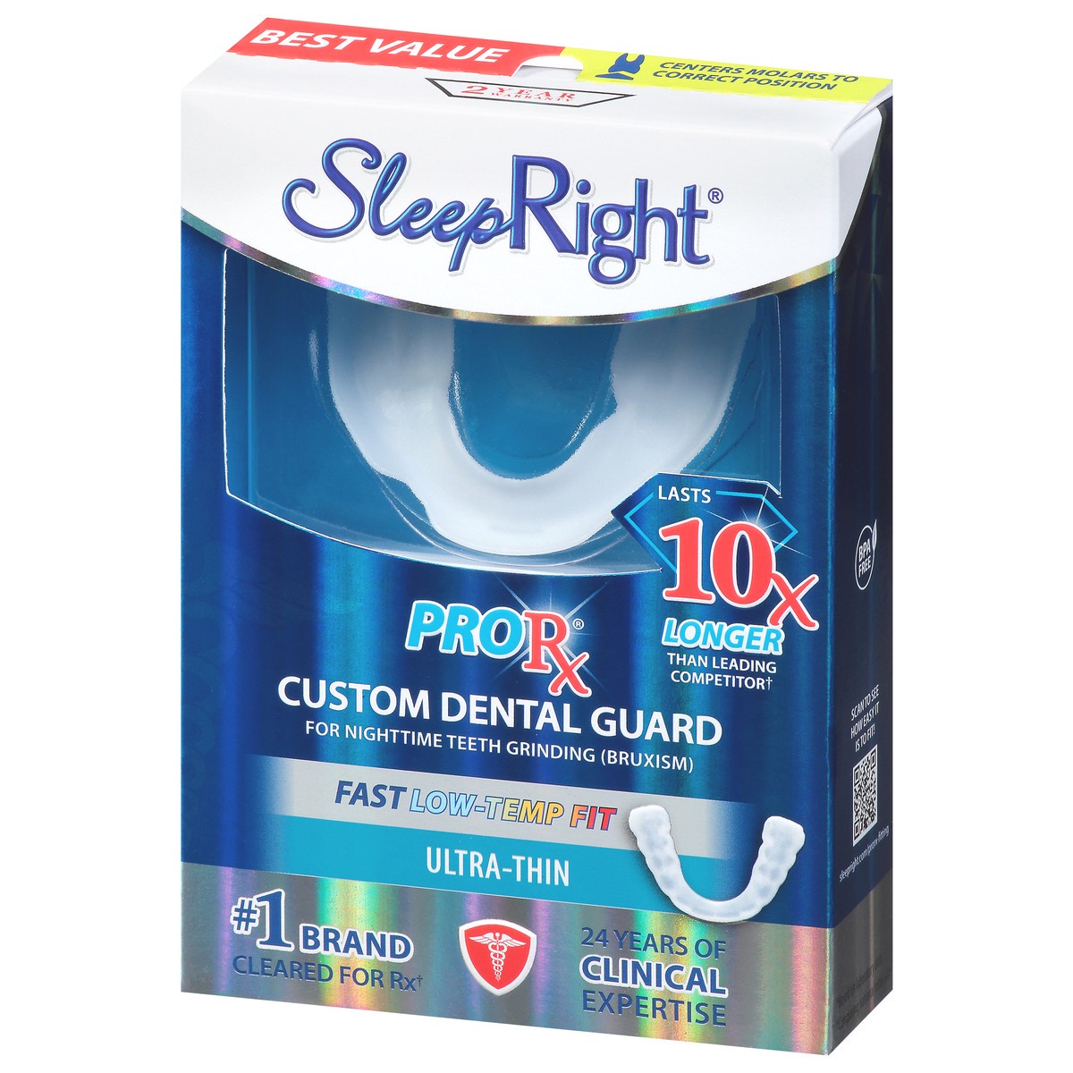 slide 5 of 9, SleepRight ProRx Ultra-Thin Custom Dental Guard 1 ea, 1 ct