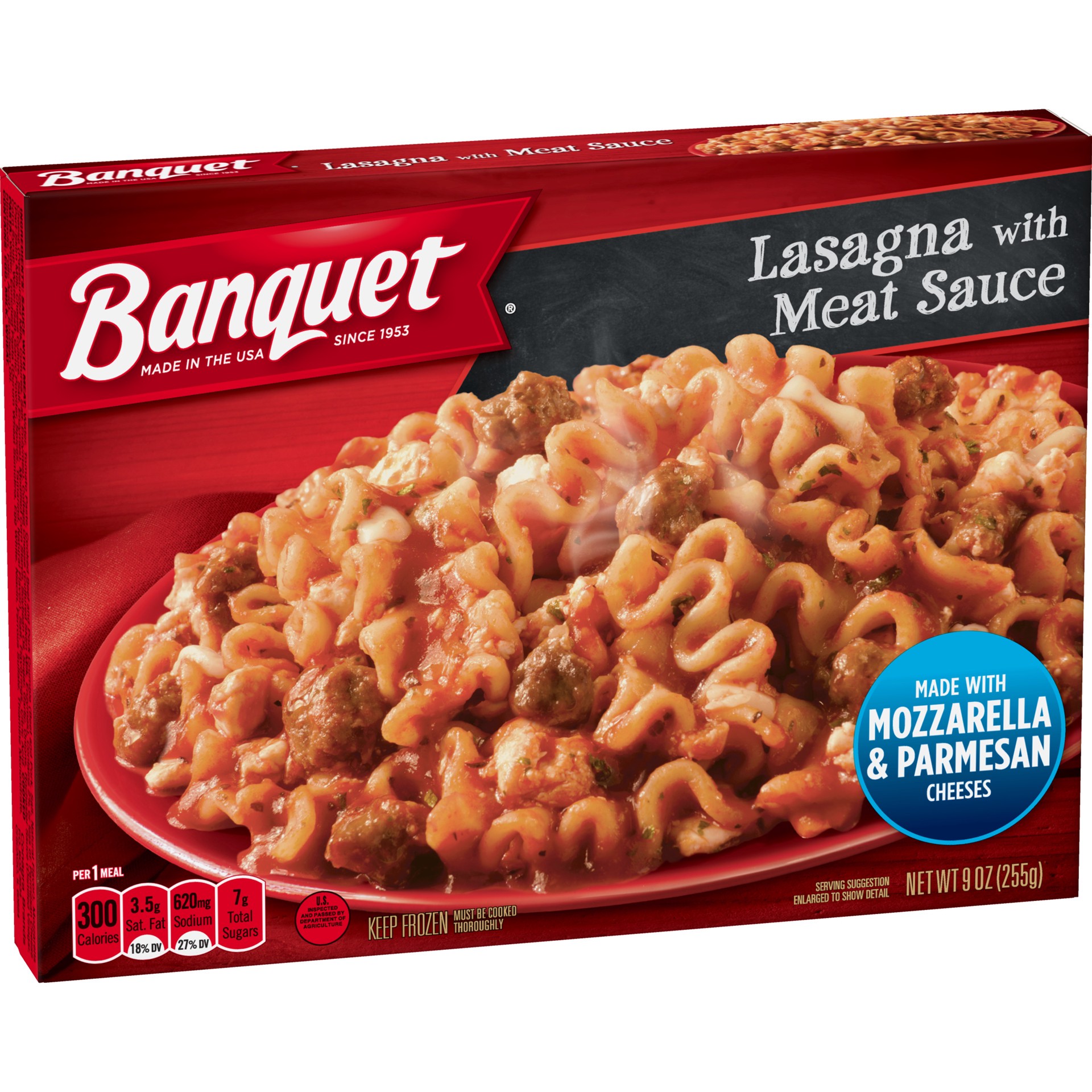 slide 4 of 5, Banquet Lasagna with Meat Sauce 9 oz, 9 oz