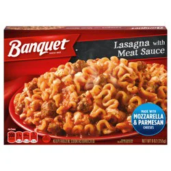 Banquet Lasagna With Meat Sauce, Frozen Meal, 9 oz.