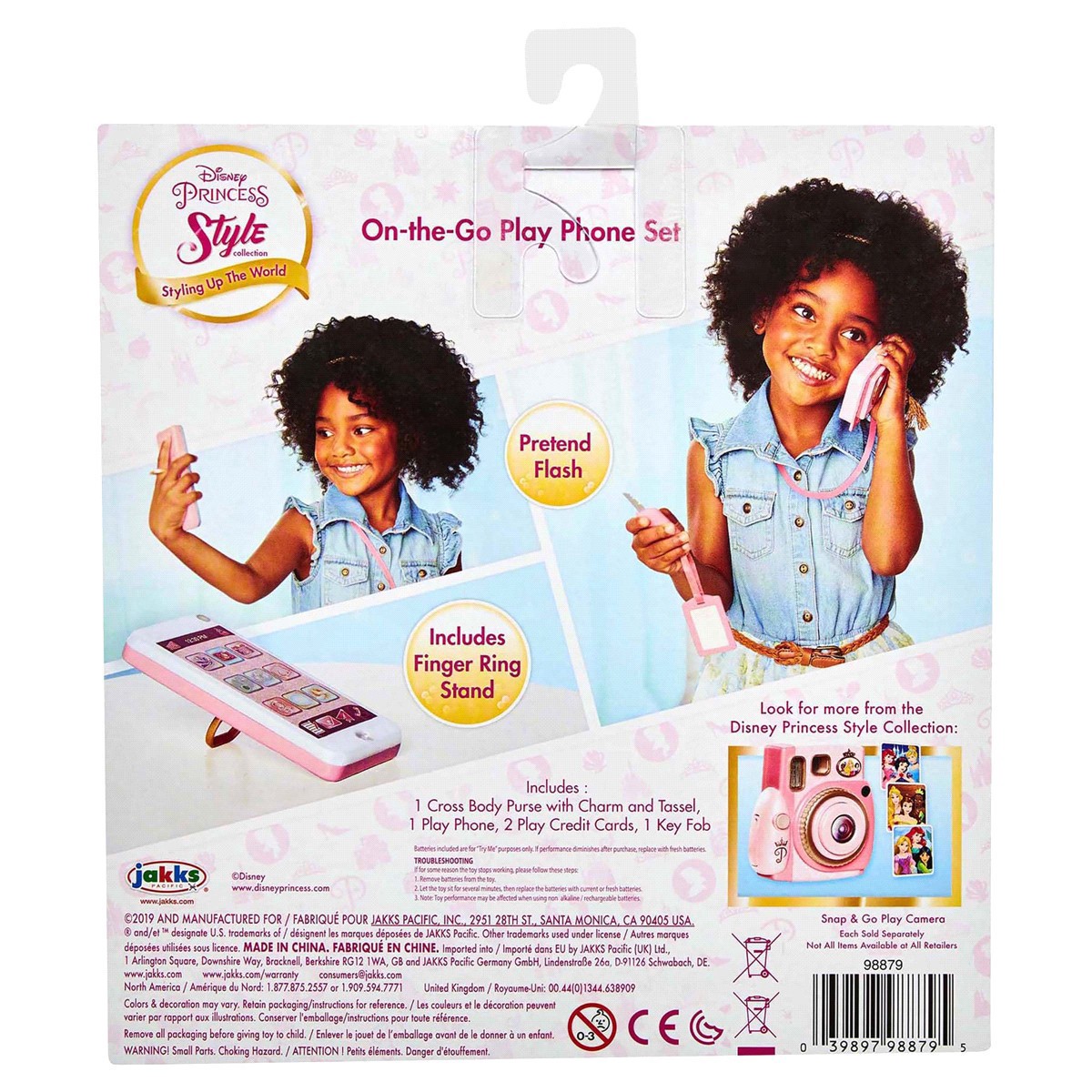 slide 11 of 29, Jakks Pacific Disney Princess Style Collection Cross Body & Play Phone, 1 ct