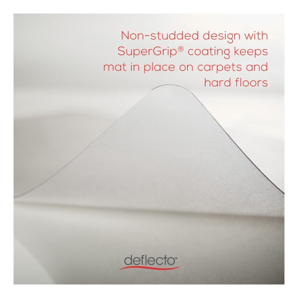 slide 7 of 7, Deflect-O DuoMat Chair Mat, 36""W x 48L"", Clear, 1 ct