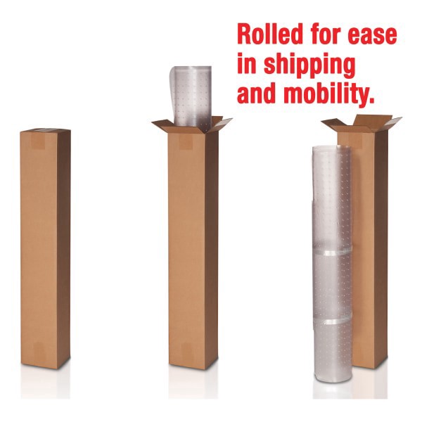 slide 3 of 7, Deflect-O DuoMat Chair Mat, 36""W x 48L"", Clear, 1 ct