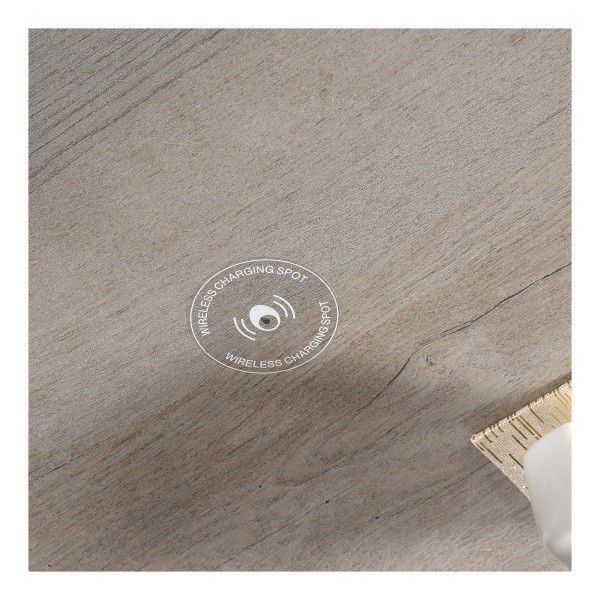 slide 3 of 10, Sauder® Manhattan Gate 61""W L-Shape Computer Desk With Wireless Charger, Mystic Oak, 1 ct