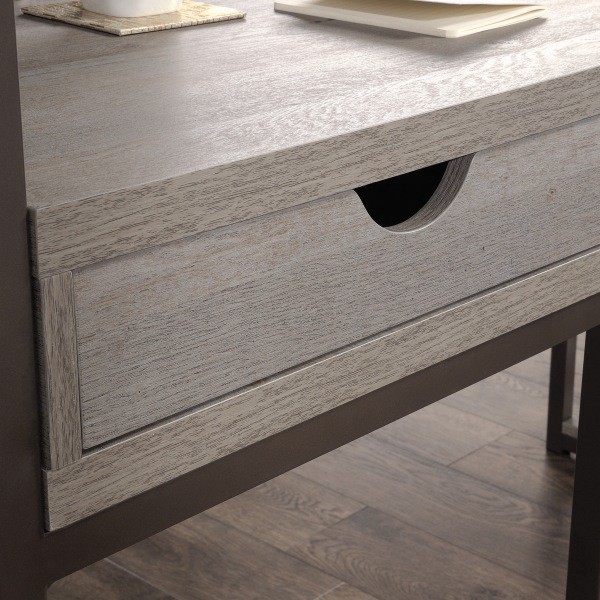 slide 5 of 10, Sauder® Manhattan Gate 61""W L-Shape Computer Desk With Wireless Charger, Mystic Oak, 1 ct