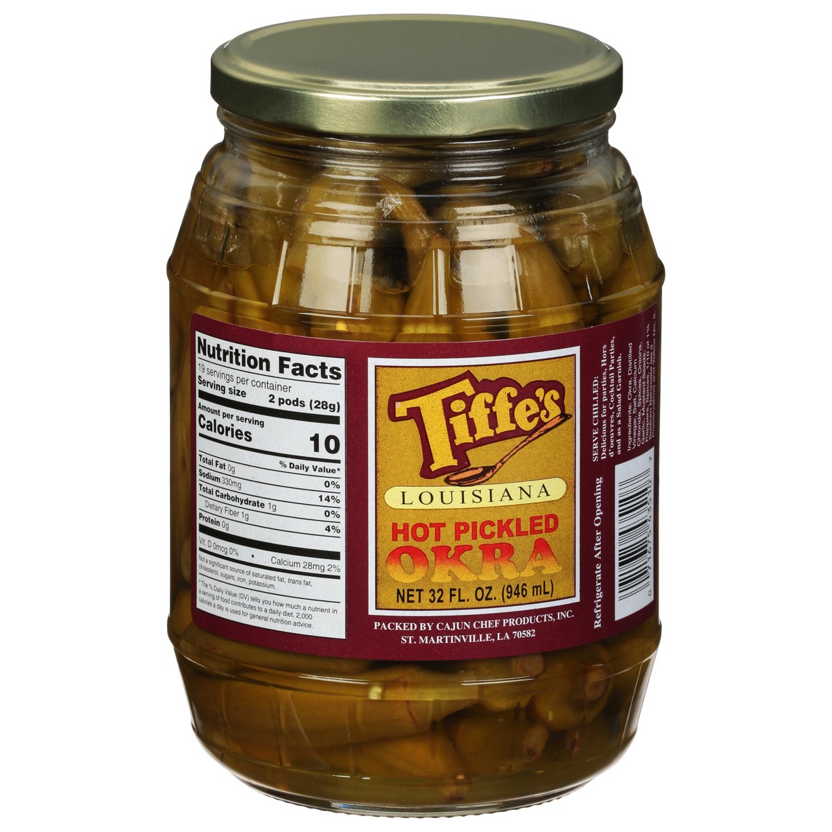 slide 3 of 13, Tiffe's Louisiana Mild Pickled Okra - 32 fl oz, 32 fl oz