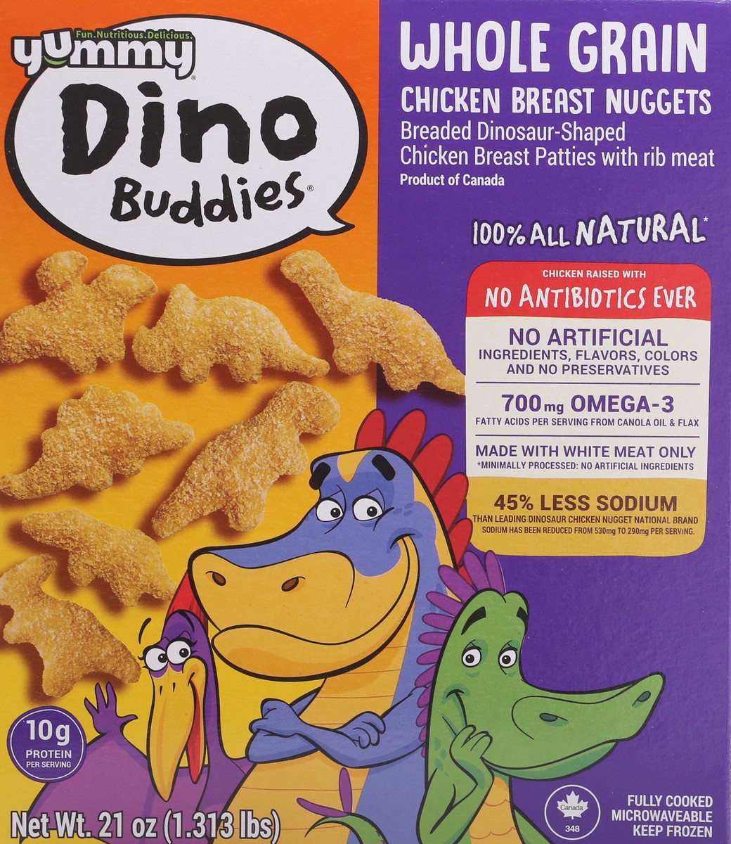 slide 6 of 9, Yummy Whole Grain Dino Buddies Chicken Nuggets - Frozen - 21oz, 21 oz