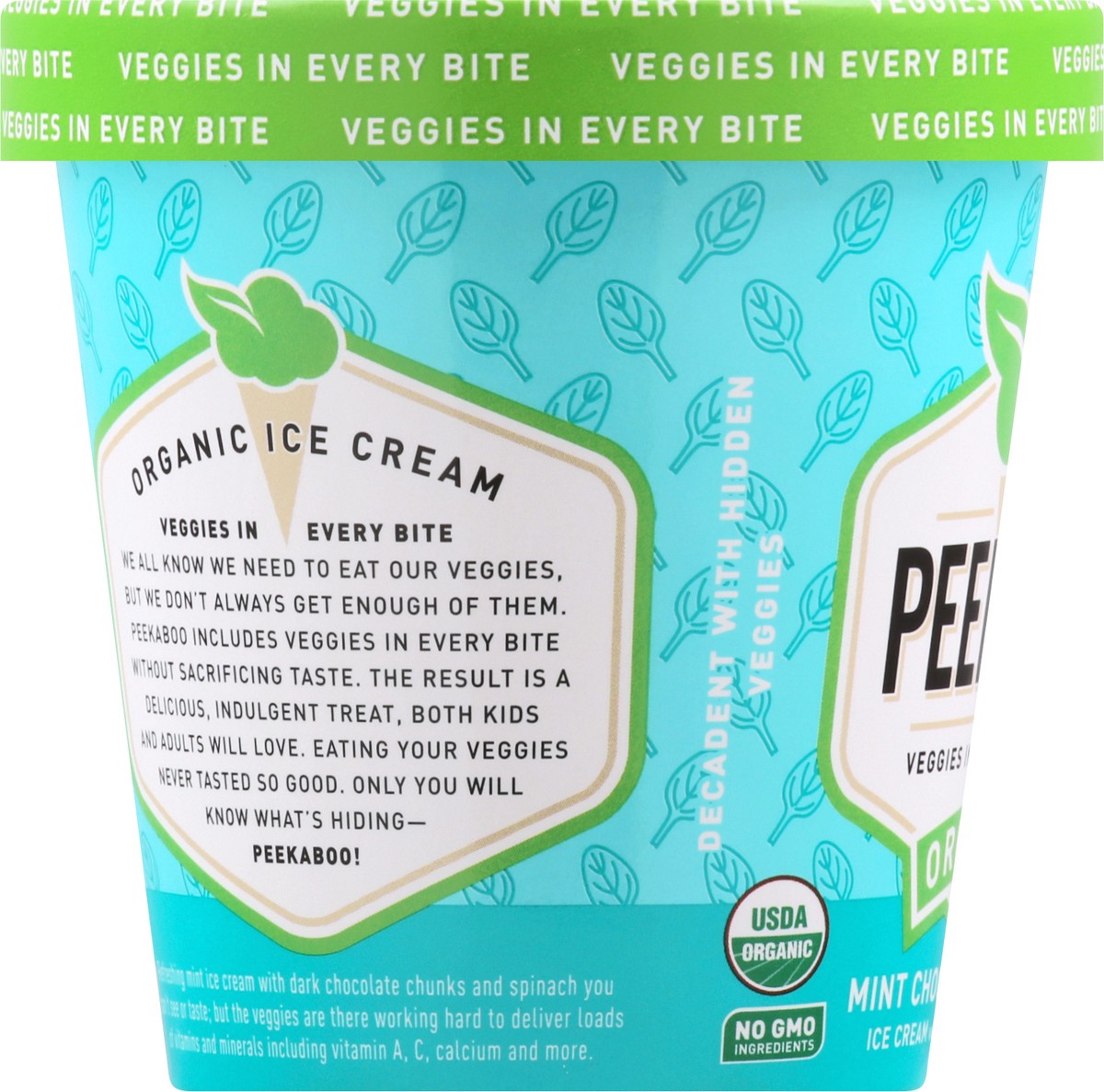 slide 9 of 13, Peekaboo Organic Mint Chocolate Chunk Ice Cream 14 oz, 14 oz