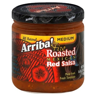 slide 1 of 9, Arriba! Mexican Red Salsa, 16 oz