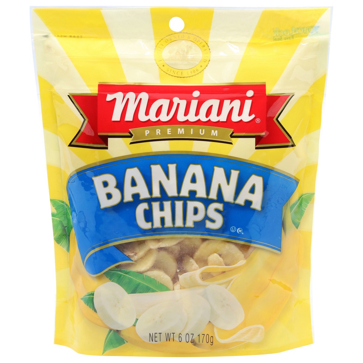 slide 1 of 2, Mariani Premium Banana Chips 6 oz, 6 oz