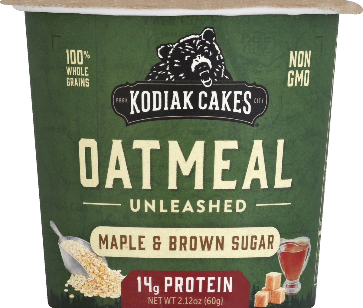 slide 5 of 6, Kodiak Cakes Oatmeal Unleashed Maple & Brown Sugar, 2.12 oz