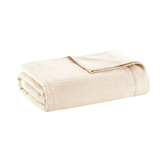 slide 1 of 3, Madison Park Egyptian Cotton King Blanket - Ivory, 1 ct