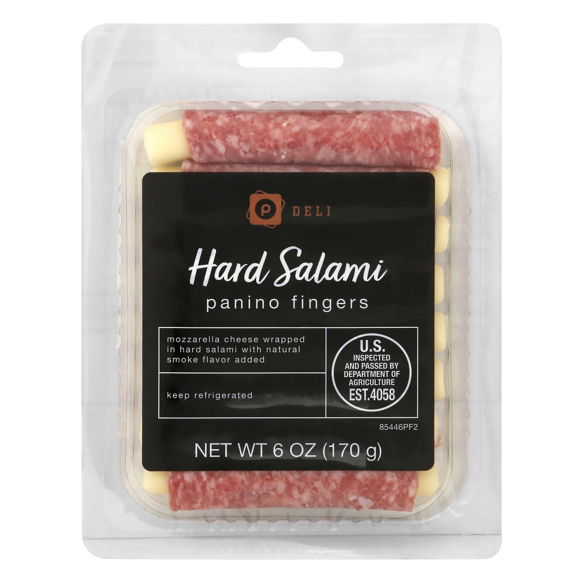 slide 1 of 1, Publix Deli Hard Salami Panino Fingers, 6 oz