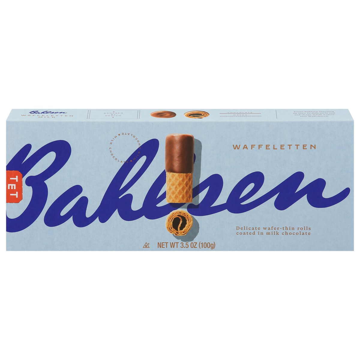 slide 13 of 13, Bahlsen Waffeletten Rolled Wafer, Milk Chocolate, 3.5 oz