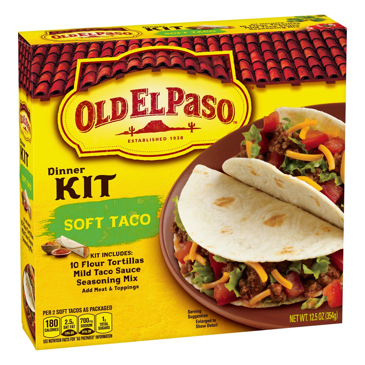 slide 9 of 9, Old El Paso Soft Taco Dinner Kit, 12.5 oz., 12.5 oz