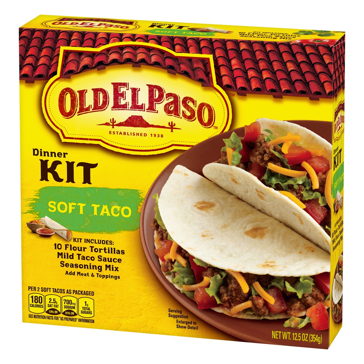 slide 3 of 9, Old El Paso Soft Taco Dinner Kit, 12.5 oz., 12.5 oz