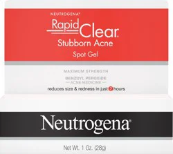 Neutrogena Rapid Clear Acne Spot Treatment, 10% Benzoyl Peroxide, 1 oz