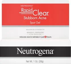 Neutrogena Rapid Clear Acne Spot Treatment, 10% Benzoyl Peroxide, 1 oz