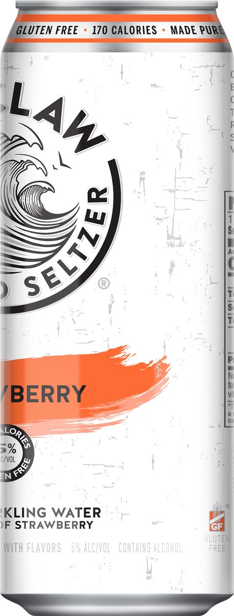 slide 6 of 7, White Claw Strawberry 19.2 fl oz Can, 19.20 fl oz