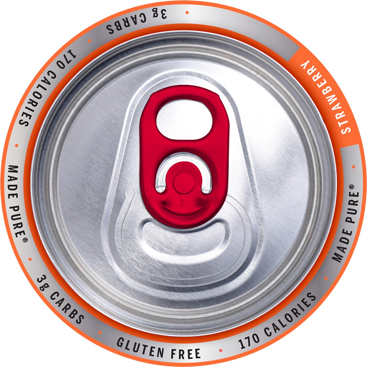 slide 4 of 7, White Claw Strawberry 19.2 fl oz Can, 19.20 fl oz