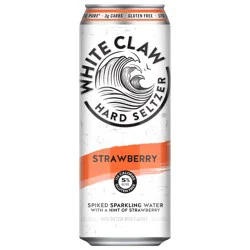 White Claw Hard Seltzer Strawberry 19.2 fl oz Can