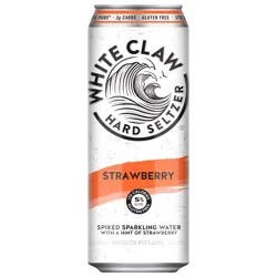 White Claw Hard Seltzer Strawberry 19.2 fl oz Can