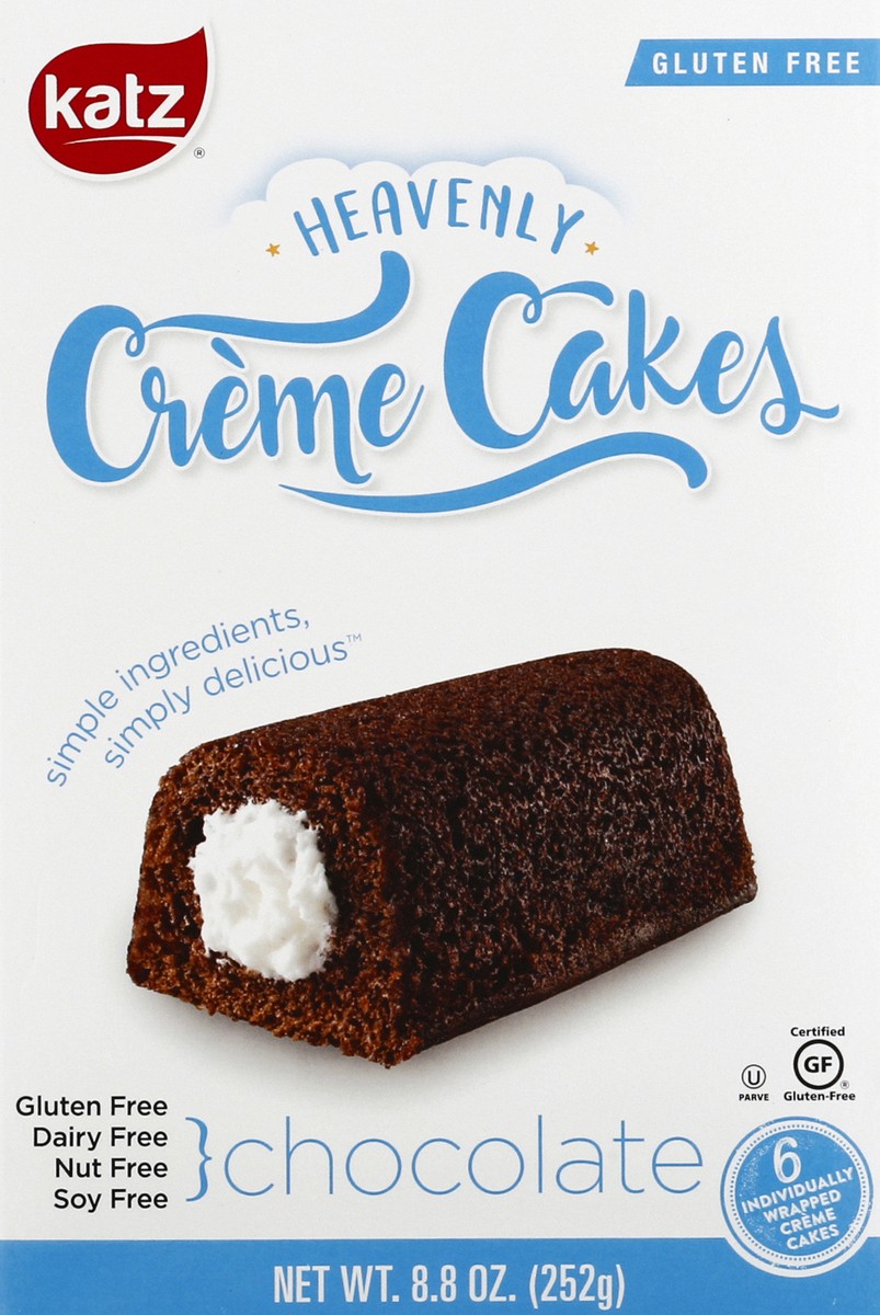 slide 2 of 4, Katz Creme Cakes - Chocolate, 8.8 oz