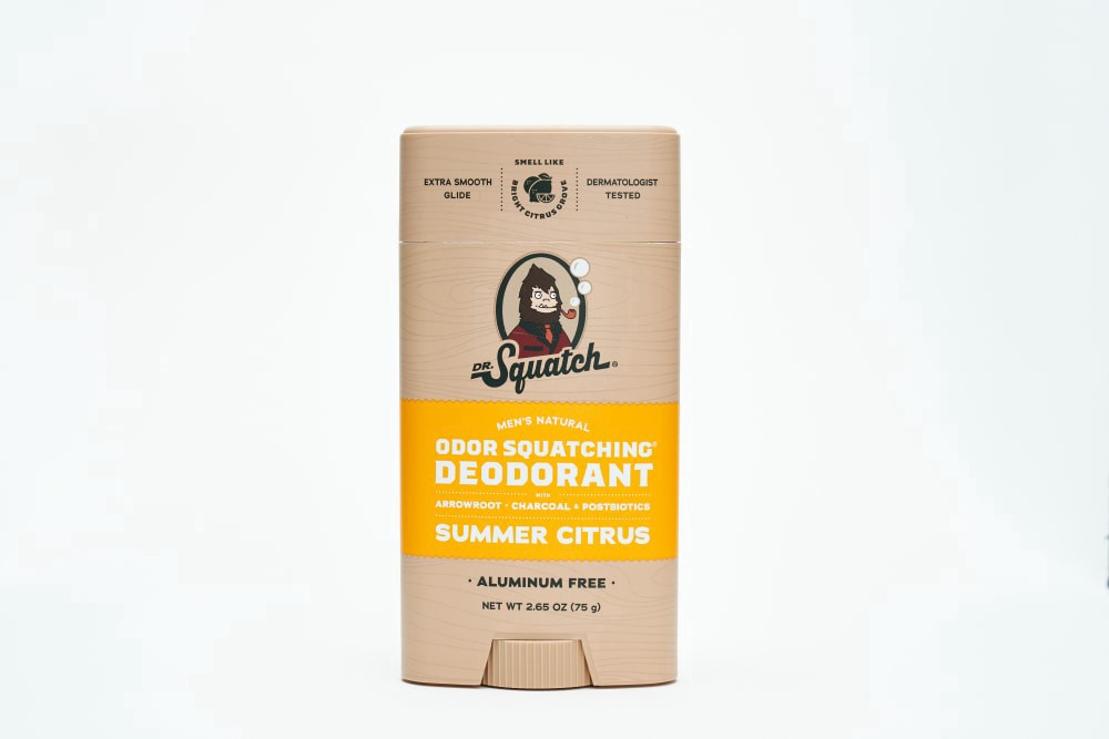 slide 1 of 2, Dr. Squatch Summer Citrus Aluminum Free Deodorant, 1 ct