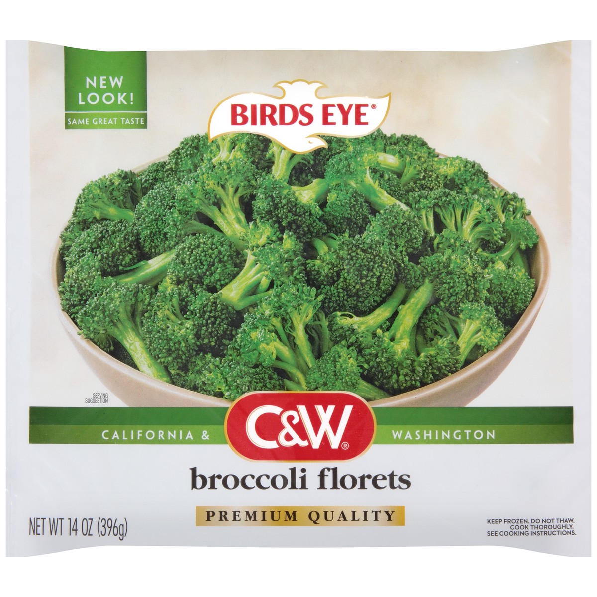 slide 1 of 1, Birds Eye C&W Broccoli Florets, 14 oz