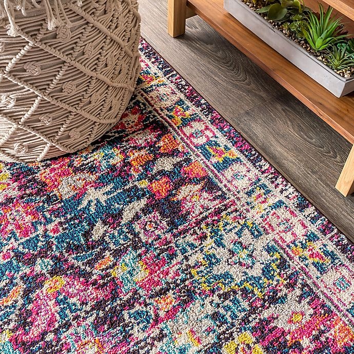 slide 6 of 8, JONATHAN Y Modern Persian Boho Floral Multicolor Runner Rug, 2 ft x 8 ft