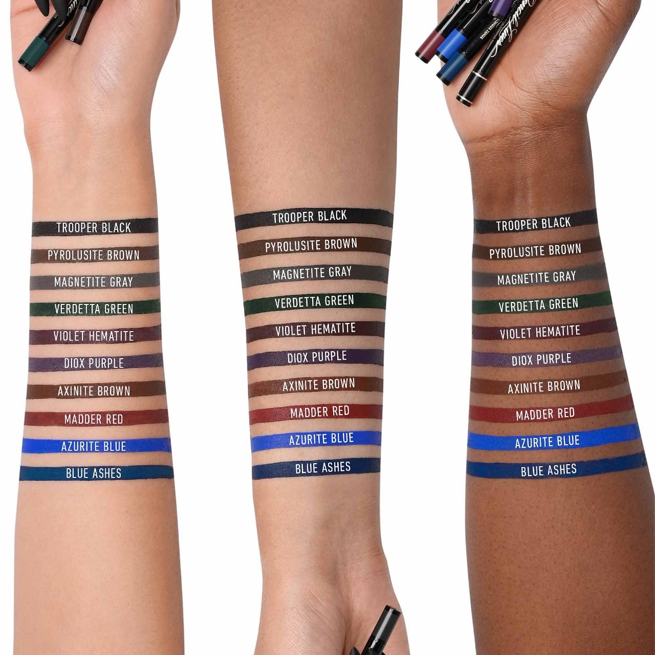 slide 3 of 6, KVD Beauty Tattoo Pencil Liner Waterproof Long-Wear Gel Eyeliner Azurite Blue, 
