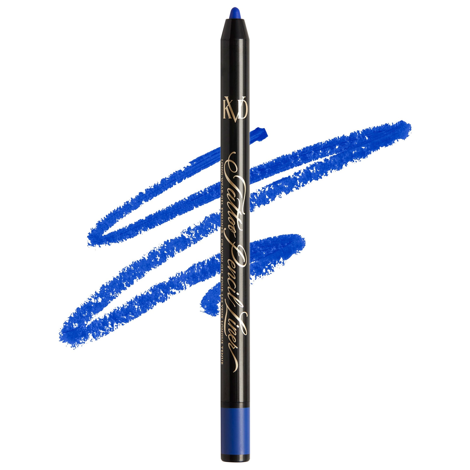 slide 1 of 6, KVD Beauty Tattoo Pencil Liner Waterproof Long-Wear Gel Eyeliner Azurite Blue, 
