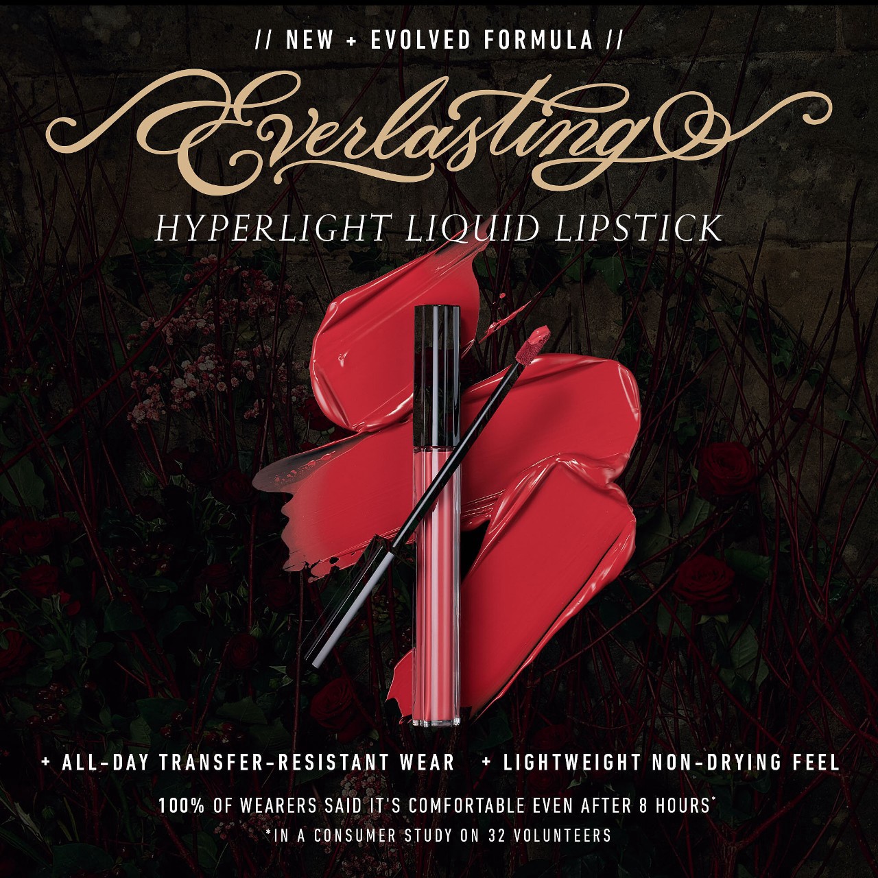 slide 2 of 5, KVD Beauty Everlasting Hyperlight Vegan Transfer-Proof Liquid Lipstick Dark Wisteria, 