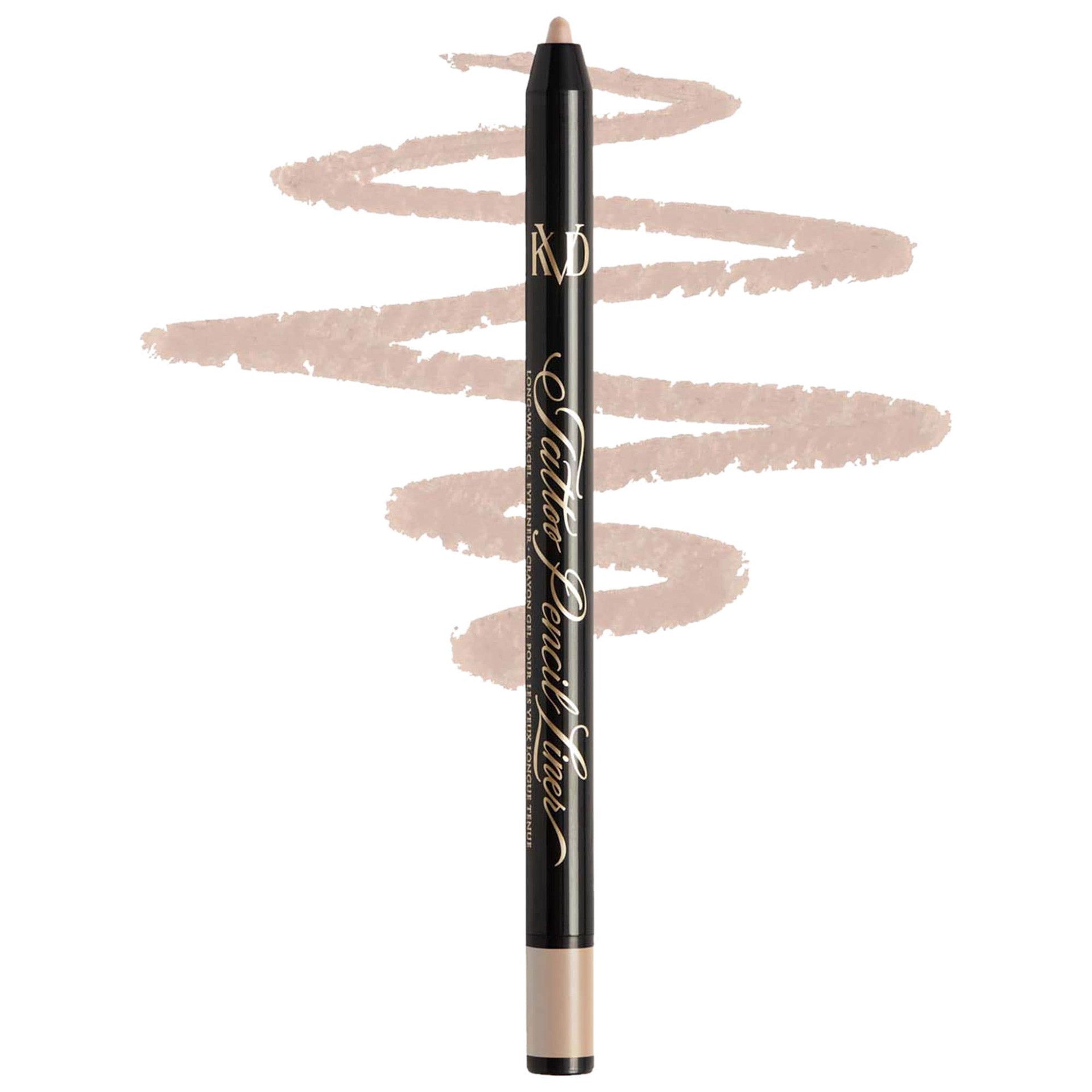 slide 1 of 6, KVD Beauty Tattoo Pencil Liner Waterproof Long-Wear Gel Eyeliner Canvas Beige 150, 