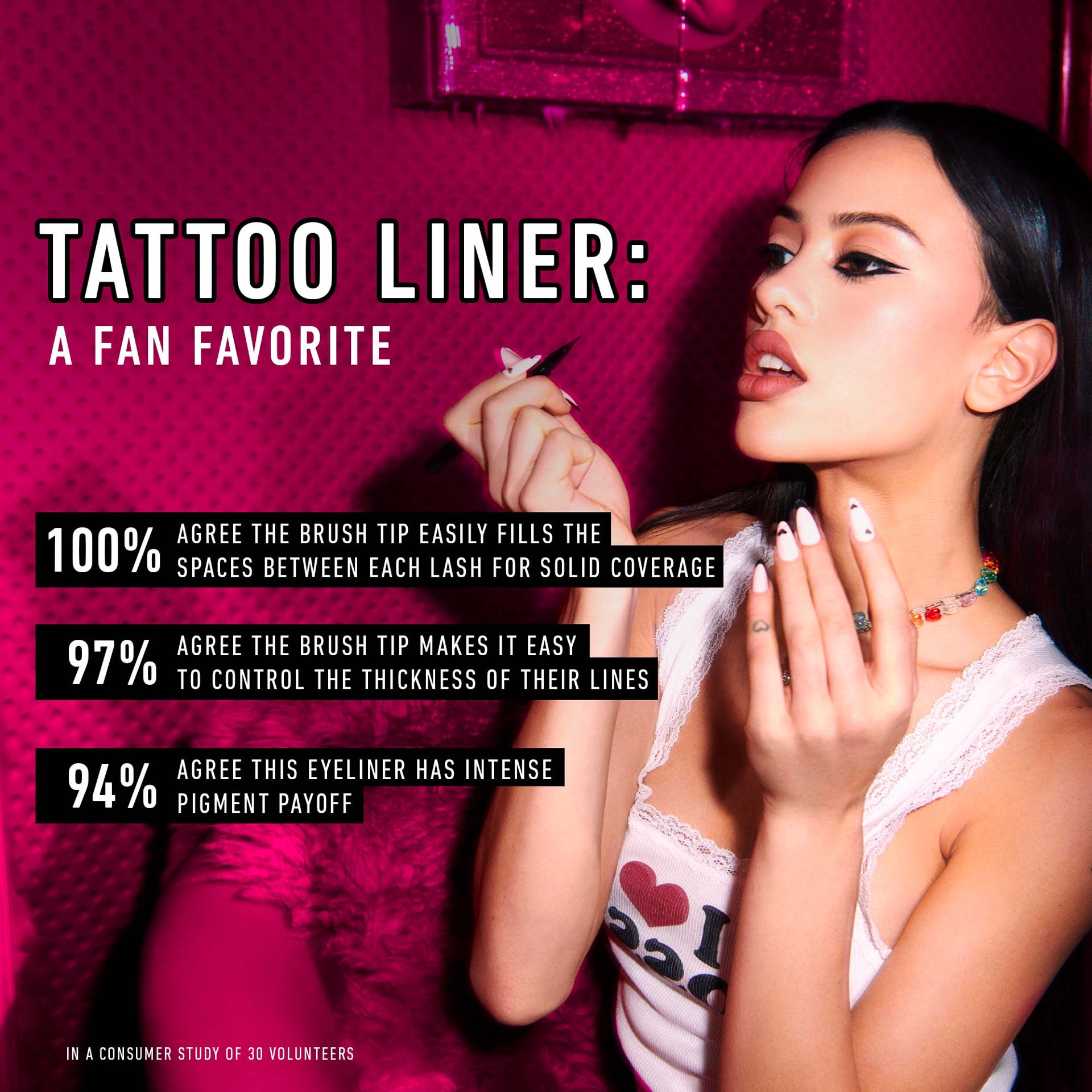 slide 5 of 7, KVD Beauty Tattoo Liner Vegan Waterproof Liquid Eyeliner Trooper Black, 