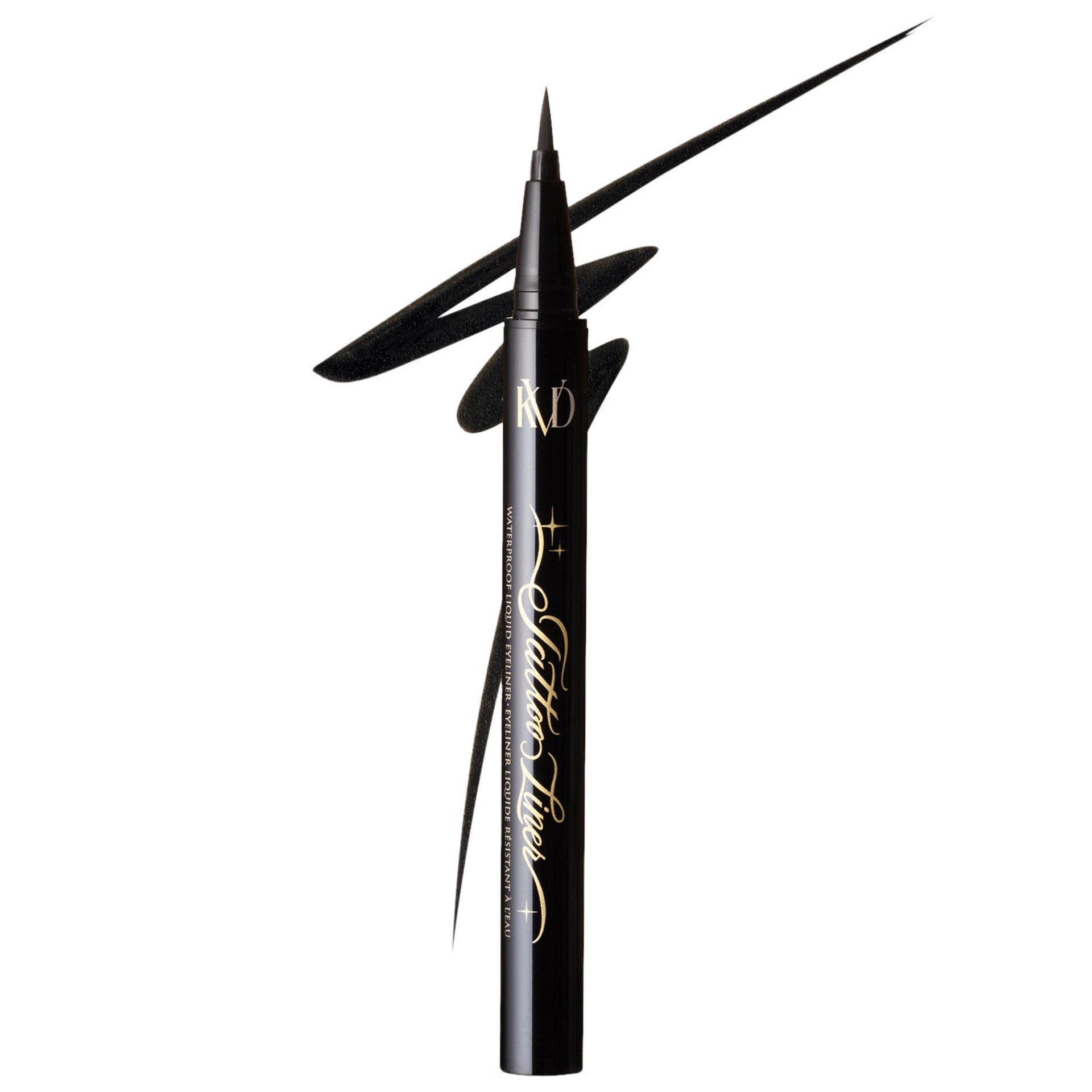 slide 1 of 7, KVD Beauty Tattoo Liner Vegan Waterproof Liquid Eyeliner Trooper Black, 