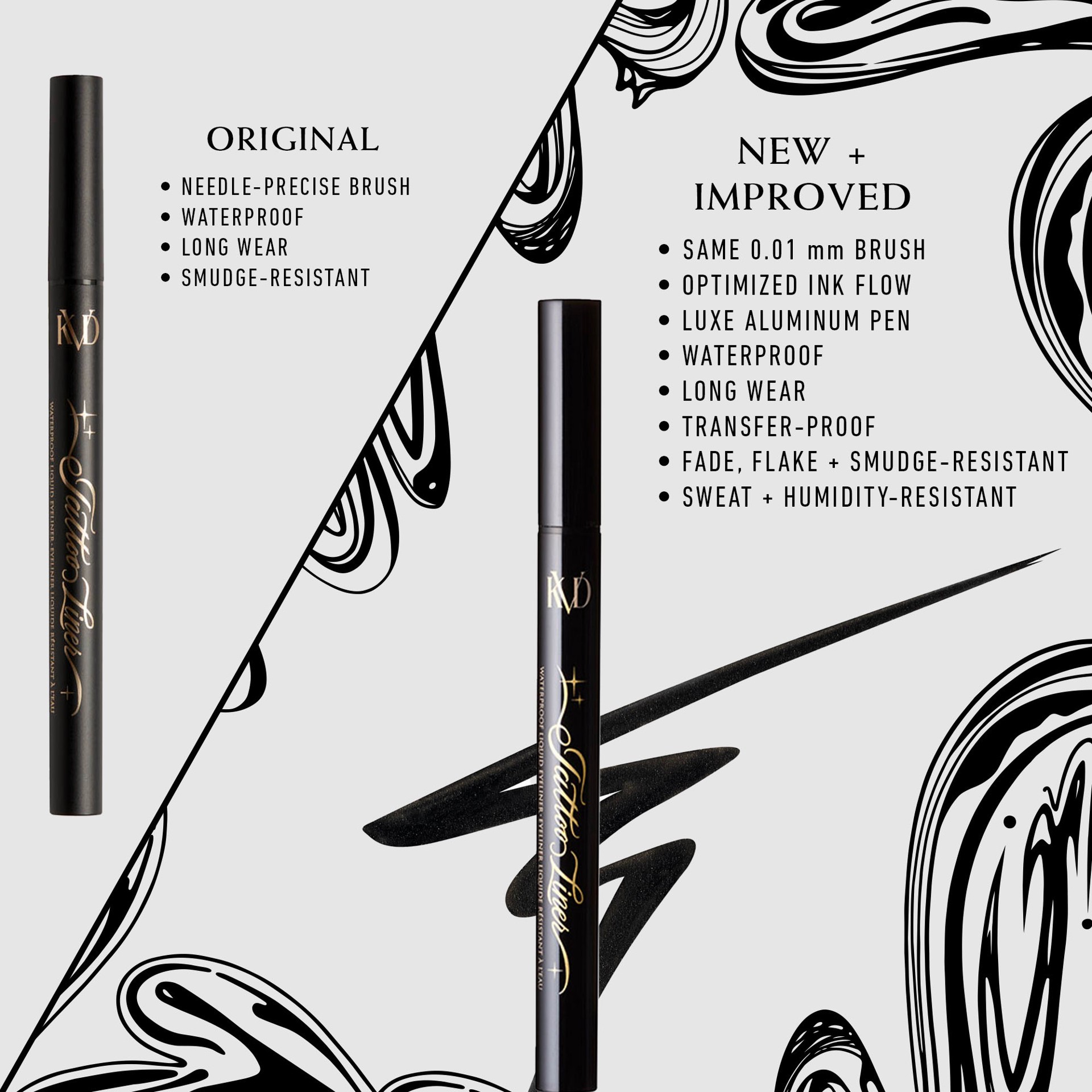 slide 4 of 7, KVD Beauty Tattoo Liner Vegan Waterproof Liquid Eyeliner Mad Max Brown, 