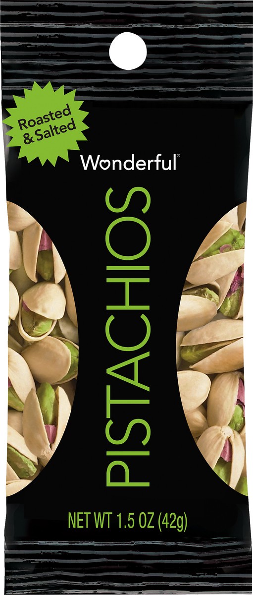 slide 3 of 3, Wonderful Roasted & Salted Pistachios 1.5 oz, 1.5 oz