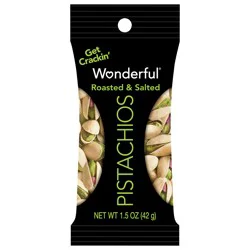 Wonderful Pistachios, In Shell Roasted & Salted Nuts, 1.5 Ounce Bag