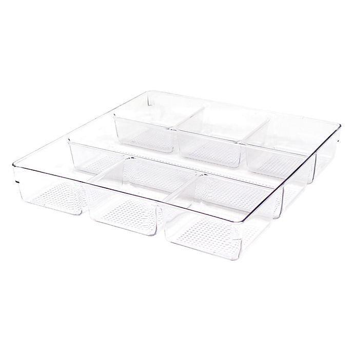 Heritage Deep Multipurpose Dresser Drawer Organizer Bins - Clear 3 ct