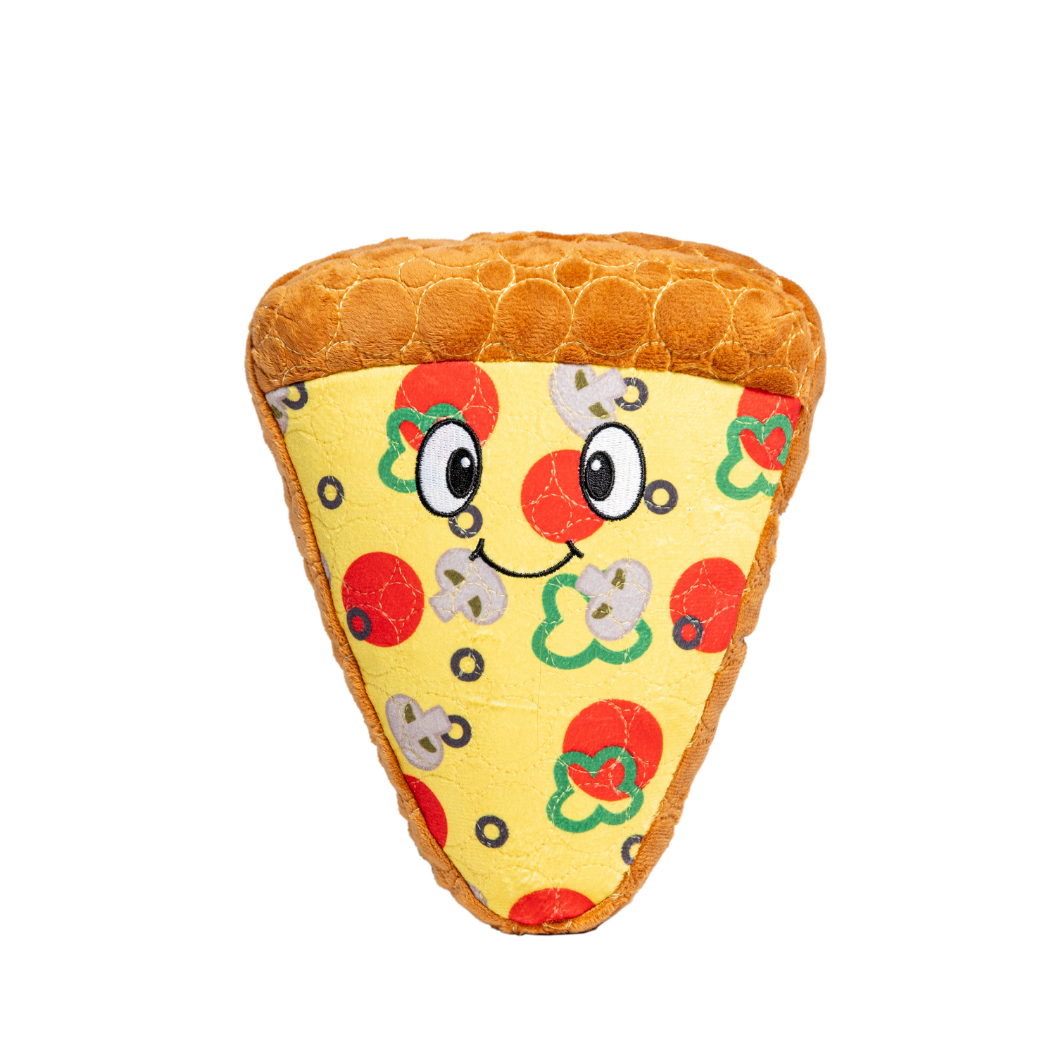 slide 5 of 5, Bite Force Built with Kevlar Tough Plush Pizza Dog Toy, 1 ct